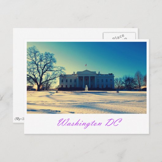 Briefkaart voor het Witte Huis (Voorkant / Achterkant)