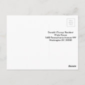 Briefkaart voor het Witte Huis Dame Justice (Achterkant)