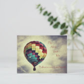 briefkaart voor heteluchtballonnen met  stijl (Staand voorkant)