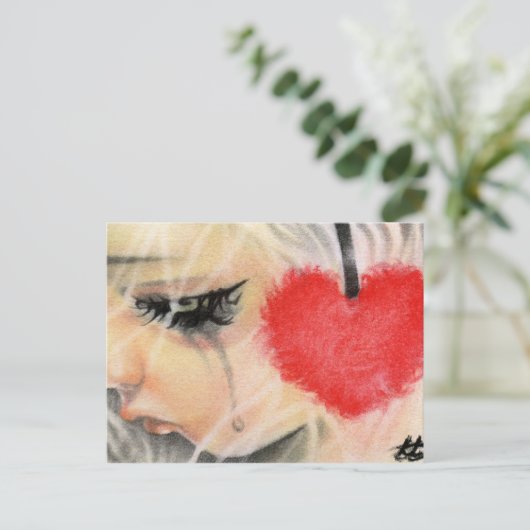 Briefkaart voor hoofdtelefoon Doll (Staand voorkant)