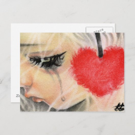 Briefkaart voor hoofdtelefoon Doll (Voorkant / Achterkant)