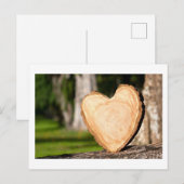 briefkaart voor houten hartvakantie (Voorkant / Achterkant)