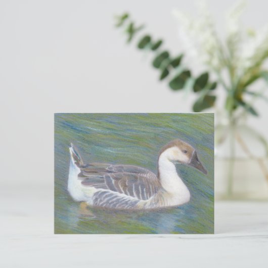 Briefkaart voor huisdieren met fijne kunst (Staand voorkant)