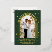 Briefkaart voor huwelijkskoninklijke Folie (Voorkant / Achterkant)