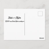 Briefkaart voor huwelijksuitnodiging (Achterkant)