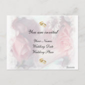 Briefkaart voor huwelijksuitnodiging (Achterkant)