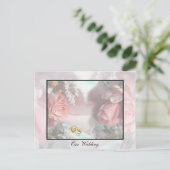 Briefkaart voor huwelijksuitnodiging (Staand voorkant)