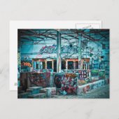 Briefkaart voor in de fabriek verlaten fotografie (Voorkant / Achterkant)