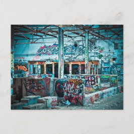 Briefkaart voor in de fabriek verlaten fotografie