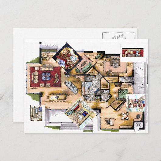 Briefkaart voor intern ontwerp (Voorkant / Achterkant)