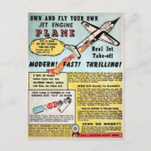 Briefkaart voor  Jet Plane-reclame (Voorkant)