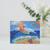 Briefkaart voor kankerverwekkende angel weggooien (Staand voorkant)