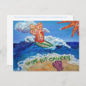 Briefkaart voor kankerverwekkende angel weggooien (Voorkant / Achterkant)