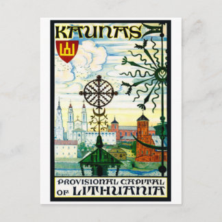  briefkaart voor Kaunas, Litouwen