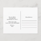 Briefkaart voor kennisgeving van storende deuren (Achterkant)