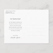 Briefkaart voor kennisgeving van uitlopement (Achterkant)