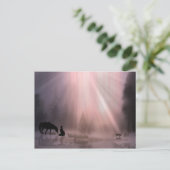 Briefkaart voor kerst met feestdag in Cowboy Churc (Staand voorkant)