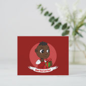 Briefkaart voor kerstbaby (Staand voorkant)