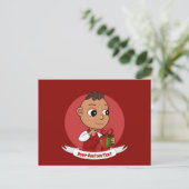Briefkaart voor kerstbaby (Staand voorkant)