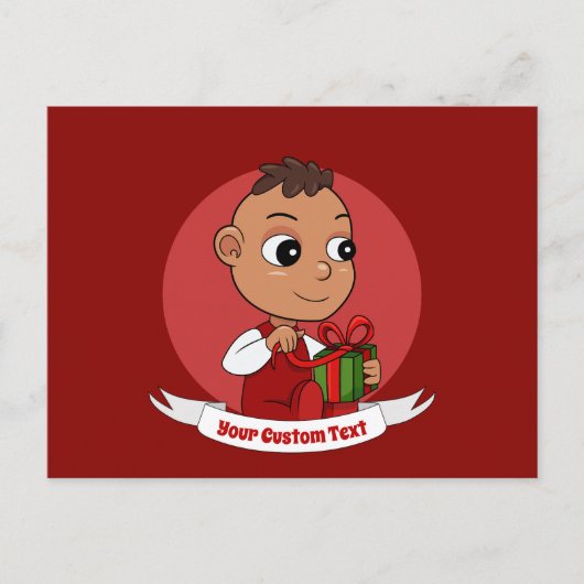 Briefkaart voor kerstbaby (Voorkant)