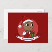 Briefkaart voor kerstbaby (Voorkant / Achterkant)