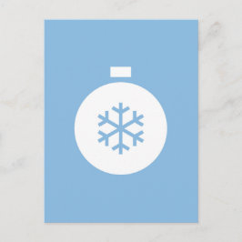 Briefkaart voor kerstbal