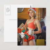 Briefkaart voor kerstcadeaufotografie (Voorkant / Achterkant)