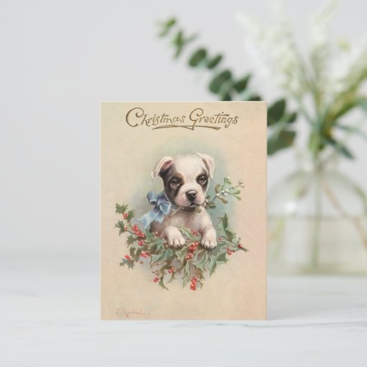 Briefkaart voor  kerstcadeautjes (Staand voorkant)