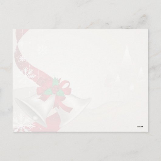 Briefkaart voor kerstcellen en linten (Achterkant)