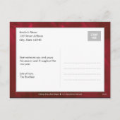 Briefkaart voor kerstfeestdag (Achterkant)