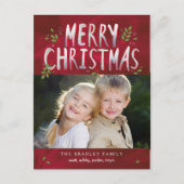 Briefkaart voor kerstfeestdag (Voorkant)