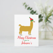 Briefkaart voor kerstfeestdagen (Staand voorkant)