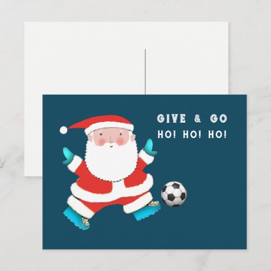 Briefkaart voor kerstfeestdagen (Voorkant / Achterkant)