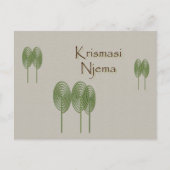 Briefkaart voor kerstfeestdagen in Afrika (Voorkant)