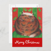 Briefkaart voor kerstfeestdagen "pretkerst" (Voorkant / Achterkant)