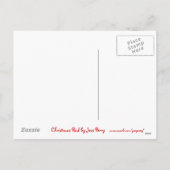 Briefkaart voor kerstfeestdagen "pretkerst" (Achterkant)