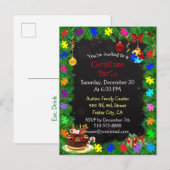 Briefkaart voor kerstfeestelijke autisme (Voorkant / Achterkant)
