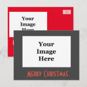 briefkaart voor kerstfeestelijke feestdagen (Voorkant / Achterkant)