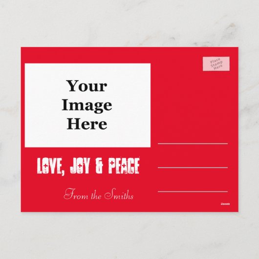 briefkaart voor kerstfeestelijke feestdagen (Achterkant)