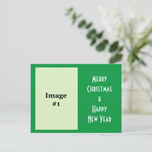 briefkaart voor kerstfeestelijke feestdagen (Staand voorkant)