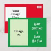 briefkaart voor kerstfeestelijke feestdagen (Voorkant / Achterkant)