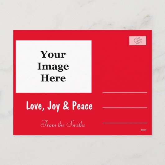 briefkaart voor kerstfeestelijke feestdagen (Achterkant)