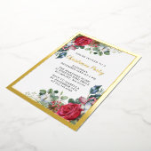 Briefkaart voor kerstfeestelijke goudkoorts (Gedraaid)