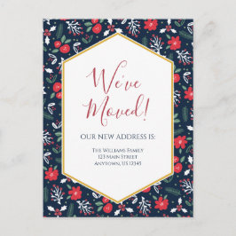 Briefkaart voor kerstflessen in de aankondiging