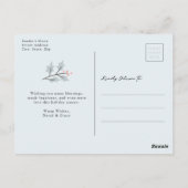 Briefkaart voor kerstfoto's (Achterkant)