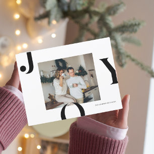 Briefkaart voor kerstfoto's Black Joy