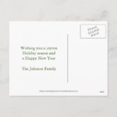 Briefkaart voor kerstfoto's van Gingerbrood (Achterkant)