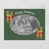 Briefkaart voor kerstfoto's van Gingerbrood (Voorkant)