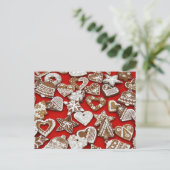 Briefkaart voor kerstkoekjes (Staand voorkant)