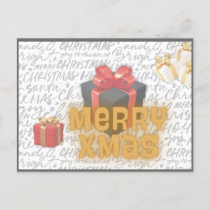 Briefkaart voor kerstmis